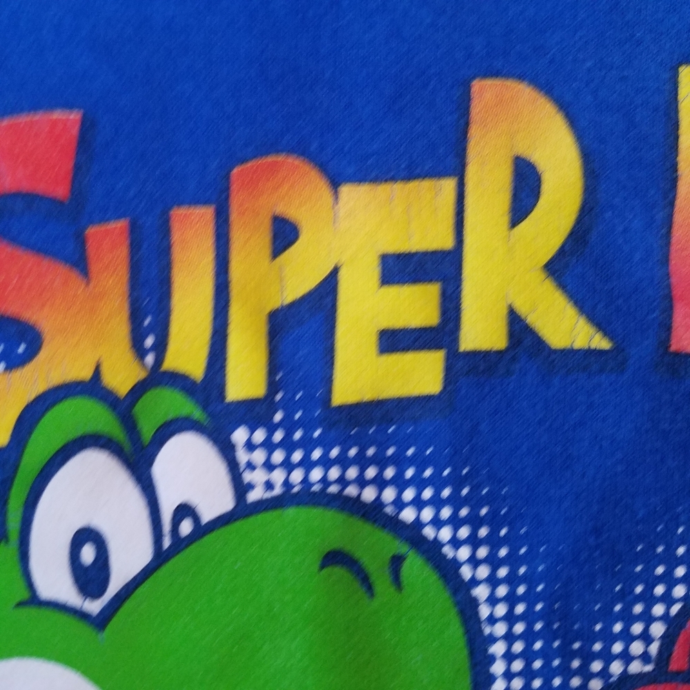 Super Mario Brothers Pullover Hoodie size Small 6-7 Child Sweatshirt Blue Bin6 - Picture 4 of 13